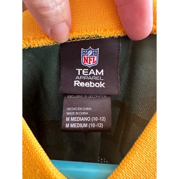 reebok Green Bay packers jersey rodgers youth medium - Picture 4 of 5